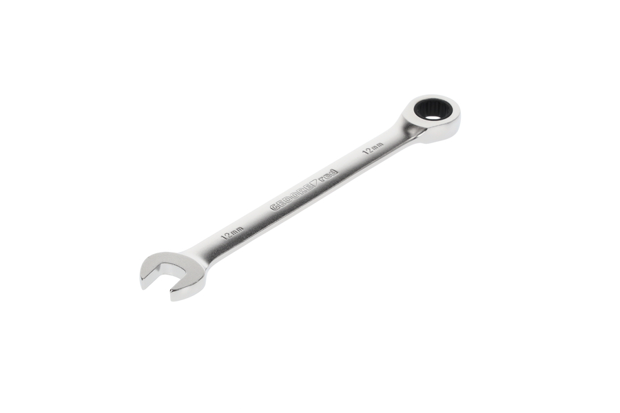 R0710 Ringratschenmaulschlüssel,  R07100120 Očkoplochý ráčnový klíč SW12mm L.174mm