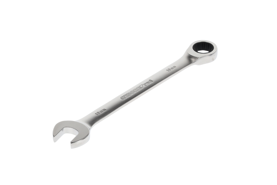 R0710 Ringratschenmaulschlüssel,  R07100180 Kombinovaný ráčnový klíč SW18mm L.239mm