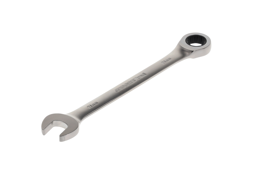 R0710 Ringratschenmaulschlüssel,  R07100210 Očkoplochý ráčnový klíč SW21mm L.285mm