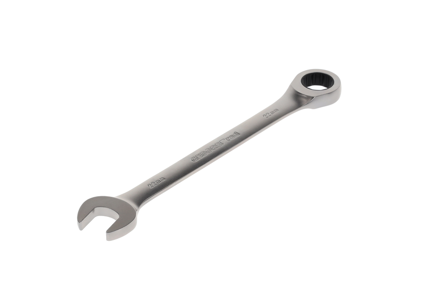 R0710 Ringratschenmaulschlüssel,  R07100220 Očkoplochý ráčnový klíč SW22mm L.285mm