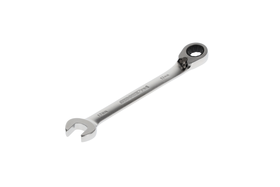 Ráčnový klíč R0720, oboustranný,  R07200130 Očkový ráčnový vidlicový klíč R/L. SW13mm 179mm