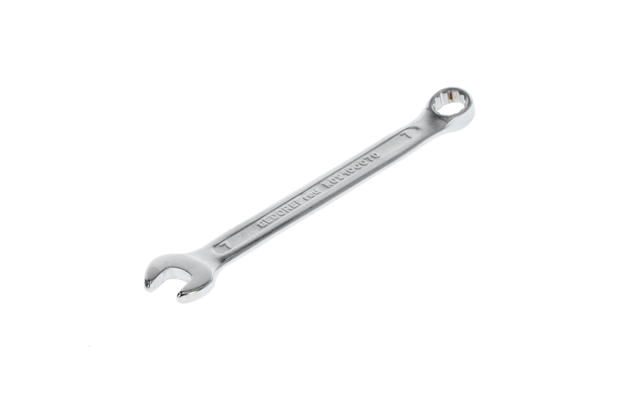 Kombinované klíče R0910 (MM) se stejnou šířkou naplocho,  R09100070 očkoplochý klíč SW7mm L.105mm