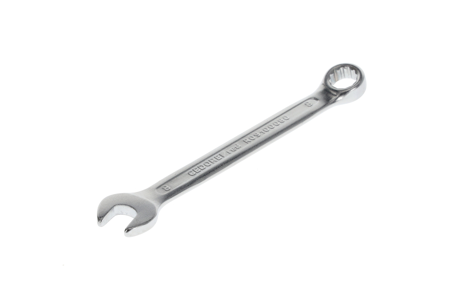 Kombinované klíče R0910 (MM) se stejnou šířkou naplocho,  R09100080 očkoplochý klíč SW8mm L.110mm