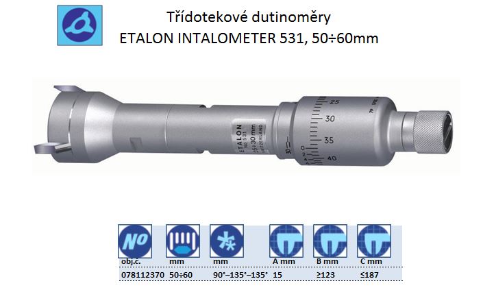 ETALON INTALOMETER 531, rozsah 50÷60mm