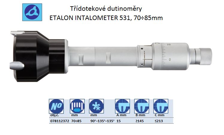 ETALON INTALOMETER 531, rozsah 70÷85mm