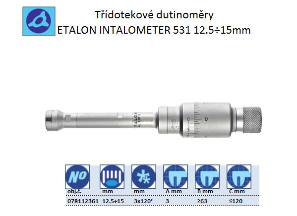 ETALON INTALOMETER 531, rozsah 12.5÷15mm
