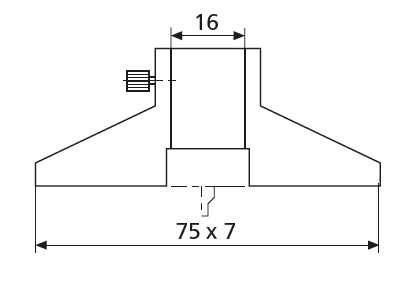 Můstek pro měření hloubek (75 x 7 mm)
