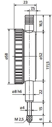 MarCator 810 AX 4331000 Rozměry