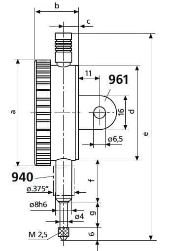 MarCator 810 SM  810 SRM Rozměry