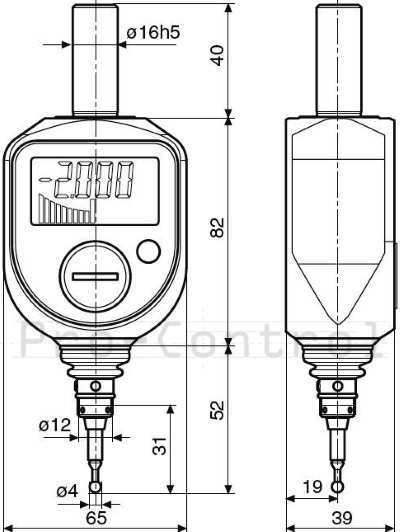 Rozměr Digitální 3D sonda MarTest 802 EW