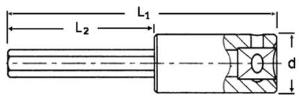 Rozměry Zástrčná hlavice Inbus INHEX Stahlwille 44