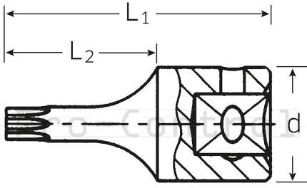 Rozměry Zástrčná hlavice Torx Stahlwille 44KTX