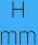 Rozměr H